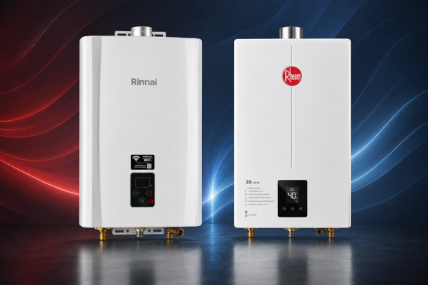 Equipe Certificada pela Rinnai e Rheem para Instalações de Alto Padrão